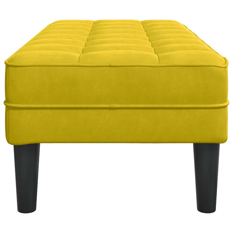 vidaXL Bench Yellow 113 x 57 x 39 cm Velvet