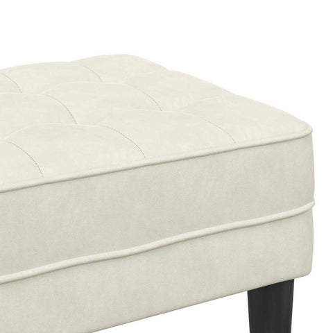 vidaXL Bench Cream 113 x 57 x 39 cm Velvet