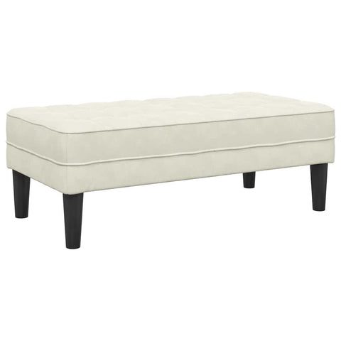 vidaXL Bench Cream 113 x 57 x 39 cm Velvet
