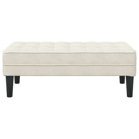 vidaXL Bench Cream 113 x 57 x 39 cm Velvet