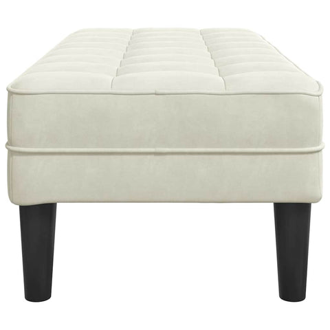 vidaXL Bench Cream 113 x 57 x 39 cm Velvet