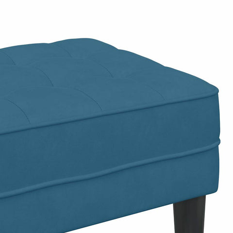 vidaXL Bench Blue 113 x 57 x 39 cm Velvet