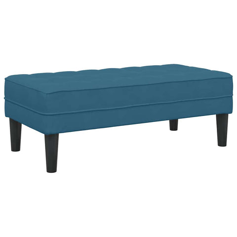 vidaXL Bench Blue 113 x 57 x 39 cm Velvet