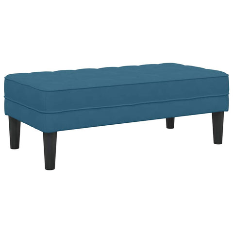 vidaXL Bench Blue 113 x 57 x 39 cm Velvet