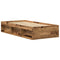 vidaXL Bed Frame without Mattress Old Wood 75x190 cm Engineered Wood