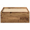 vidaXL Bed Frame without Mattress Old Wood 75x190 cm Engineered Wood