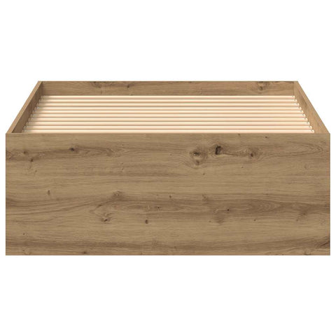 vidaXL Bed Frame without Mattress Artisan Oak 75x190 cm Engineered Wood