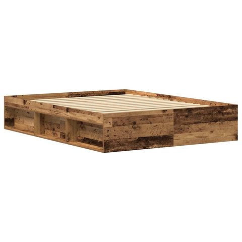 vidaXL Bed Frame without Mattress Old Wood 150x200 cm Engineered Wood