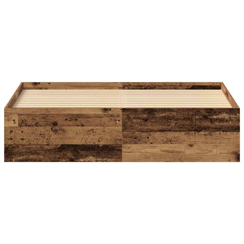 vidaXL Bed Frame without Mattress Old Wood 150x200 cm Engineered Wood