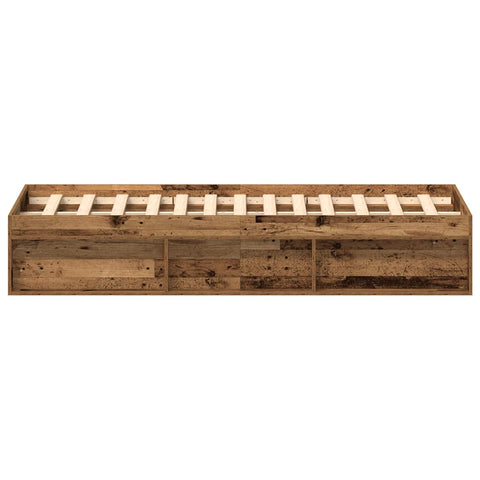 vidaXL Bed Frame without Mattress Old Wood 150x200 cm Engineered Wood