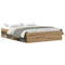 vidaXL Bed Frame without Mattress Artisan Oak 150x200 cm Engineered Wood