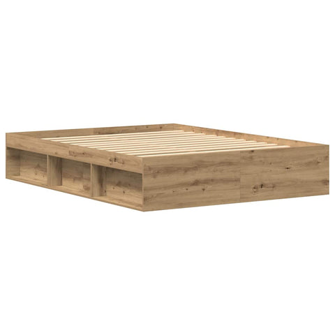 vidaXL Bed Frame without Mattress Artisan Oak 150x200 cm Engineered Wood