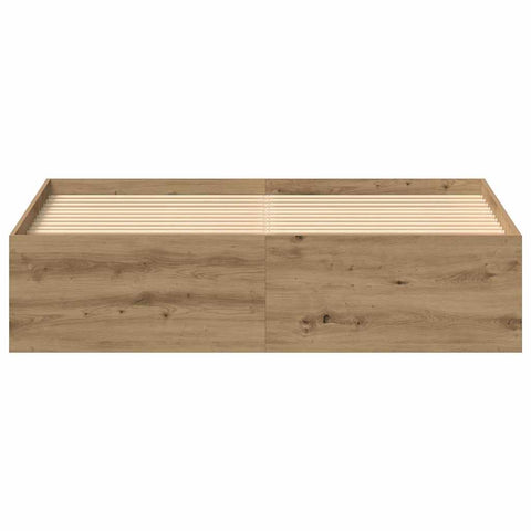 vidaXL Bed Frame without Mattress Artisan Oak 150x200 cm Engineered Wood