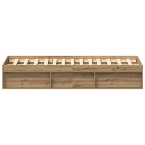 vidaXL Bed Frame without Mattress Artisan Oak 150x200 cm Engineered Wood