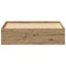 vidaXL Bed Frame without Mattress Artisan Oak 135x190 cm Engineered Wood
