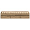 vidaXL Bed Frame without Mattress Artisan Oak 135x190 cm Engineered Wood
