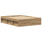 vidaXL Bed Frame without Mattress Artisan Oak 135x190 cm Engineered Wood