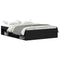 vidaXL Bed Frame without Mattress Black Oak 135x190 cm Engineered Wood