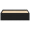 vidaXL Bed Frame without Mattress Black Oak 135x190 cm Engineered Wood