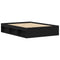 vidaXL Bed Frame without Mattress Black Oak 135x190 cm Engineered Wood