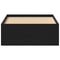 vidaXL Bed Frame without Mattress Black Oak 100x200 cm Engineered Wood