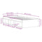 vidaXL Bed Frame without Mattress Black Oak 100x200 cm Engineered Wood