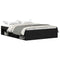 vidaXL Bed Frame without Mattress Black Oak 140x200 cm Engineered Wood