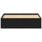vidaXL Bed Frame without Mattress Black Oak 140x200 cm Engineered Wood
