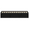 vidaXL Bed Frame without Mattress Black Oak 140x200 cm Engineered Wood