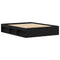 vidaXL Bed Frame without Mattress Black Oak 160x200 cm Engineered Wood