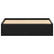 vidaXL Bed Frame without Mattress Black Oak 160x200 cm Engineered Wood