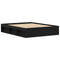 vidaXL Bed Frame without Mattress Black Oak 160x200 cm Engineered Wood