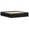 vidaXL Bed Frame without Mattress Black Oak 150x200 cm Engineered Wood
