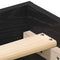 vidaXL Bed Frame without Mattress Black Oak 150x200 cm Engineered Wood