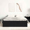 vidaXL Bed Frame without Mattress Black Oak 120x190 cm Engineered Wood