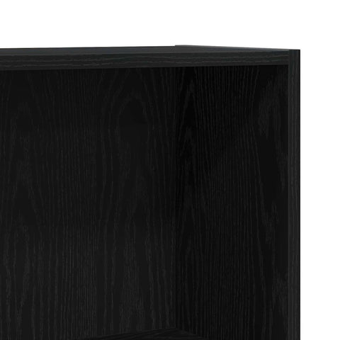vidaXL Book Cabinet Black 60 x 24 x 76 cm Engineered wood