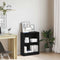 vidaXL Book Cabinet Black 60 x 24 x 76 cm Engineered wood