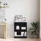 vidaXL Book Cabinet Black 60 x 24 x 76 cm Engineered wood