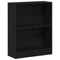 vidaXL Book Cabinet Black 60 x 24 x 76 cm Engineered wood