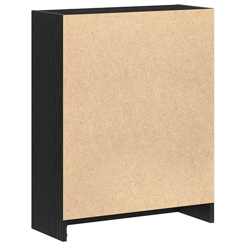 vidaXL Book Cabinet Black 60 x 24 x 76 cm Engineered wood