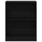 vidaXL Book Cabinet Black 60 x 24 x 76 cm Engineered wood