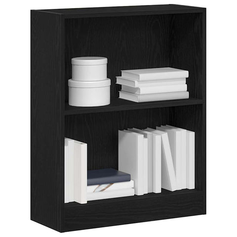 vidaXL Book Cabinet Black 60 x 24 x 76 cm Engineered wood