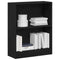 vidaXL Book Cabinet Black 60 x 24 x 76 cm Engineered wood