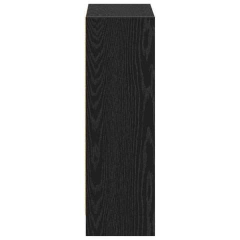vidaXL Book Cabinet Black 60 x 24 x 76 cm Engineered wood