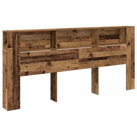vidaXL Headboard Cabinet 220 x 18,5 x 104,5 cm Engineered wood