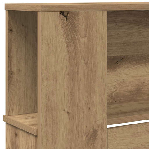 vidaXL Headboard Cabinet 220 x 18,5 x 104,5 cm Engineered wood