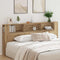 vidaXL Headboard Cabinet 220 x 18,5 x 104,5 cm Engineered wood