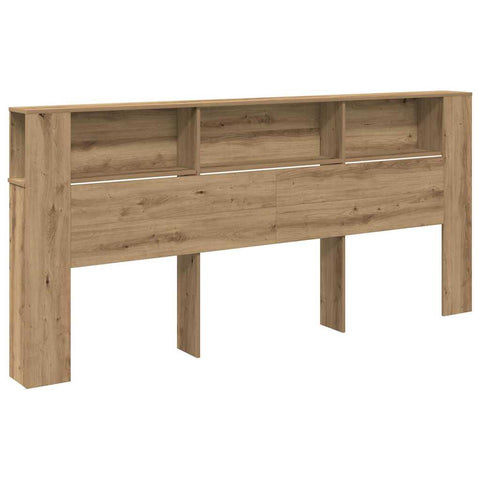 vidaXL Headboard Cabinet 220 x 18,5 x 104,5 cm Engineered wood