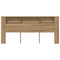 vidaXL Headboard Cabinet 220 x 18,5 x 104,5 cm Engineered wood