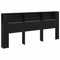 vidaXL Headboard Cabinet 220 x 18,5 x 104,5 cm Engineered wood